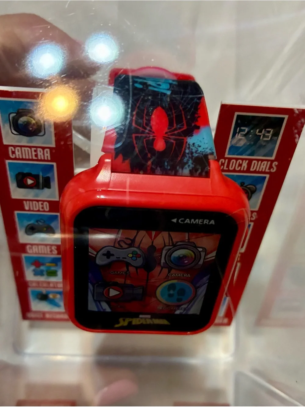Spiderman Red Kids Touchscreen Smartwatch with Spider Graphics